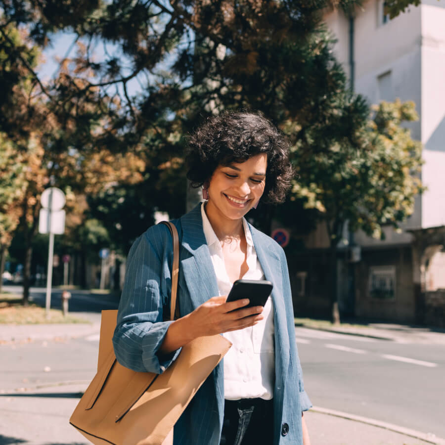 woman on phone