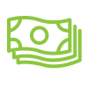 Stacked Dollar Bills Icon