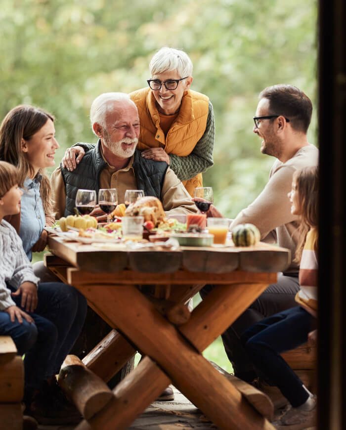 family eating